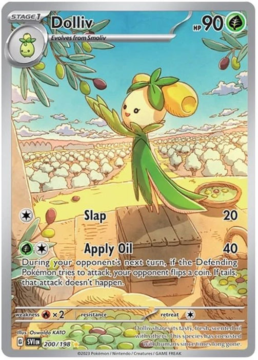 Dolliv 200/198 Illustration Rare Pokemon Card (Scarlet & Violet Base)