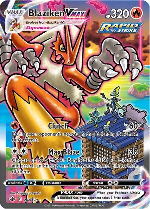 Blaziken VMAX 201/198 Alternate Art Pokemon Card (SWSH Chilling Reign)