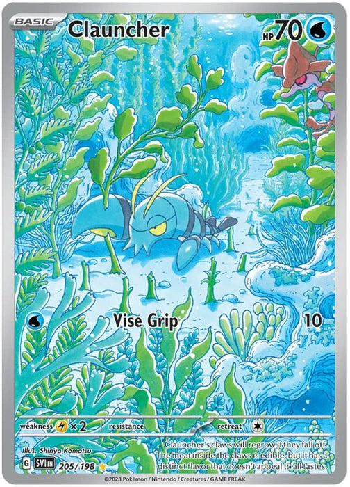 Clauncher 205/198 Illustration Rare Pokemon Card (Scarlet & Violet Base)