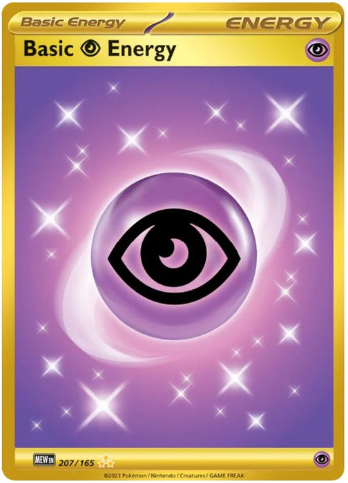 Basic Psychic Energy 207/165 Hyper Rare Pokemon Card (Pokemon SV 151)