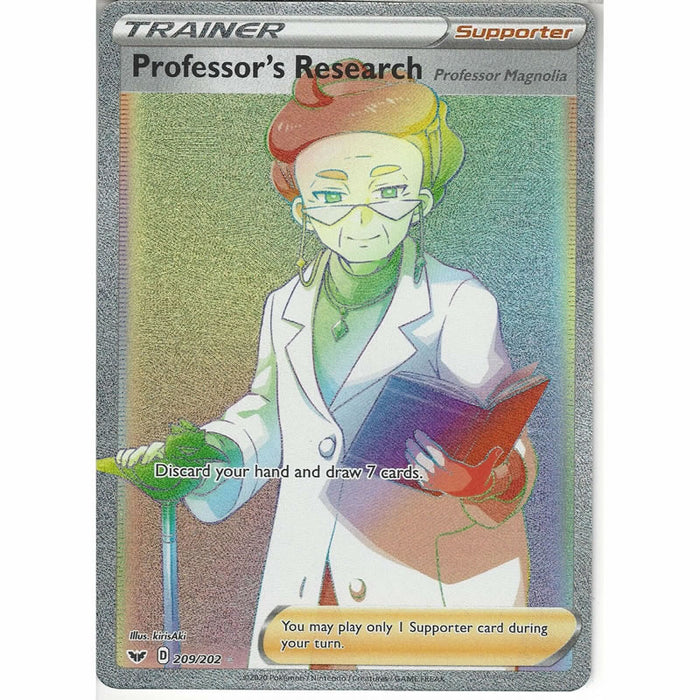 Professor's Research 209/202 Secret Rare Pokemon Card (Sword & Shield)