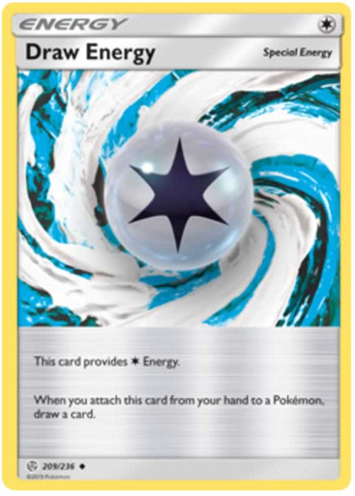 Draw Energy 209/236 Uncommon Pokemon Card (Cosmic Eclipse)