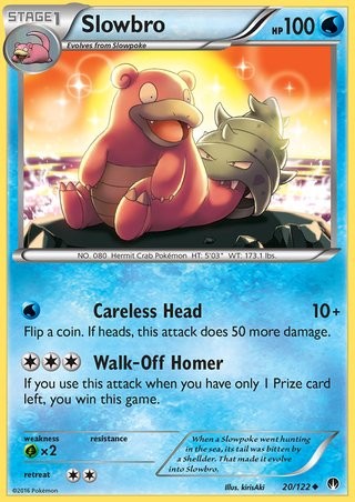 Slowbro 20/122 Uncommon Pokemon Card (XY BREAKPoint)