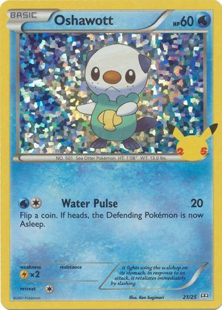 Oshawott 21/25 Holo Pokemon Card (McDonalds Collection 2021)