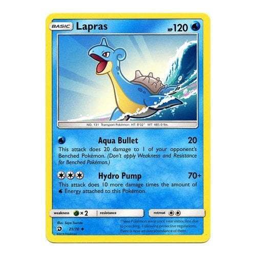 Lapras 21/70 Uncommon Pokemon Card (Dragon Majesty)