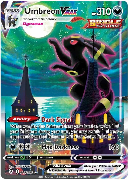 Umbreon VMAX 215/203 Alt. Art Pokemon Card (SWSH Evolving Skies)