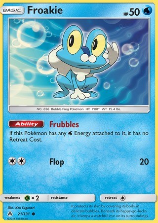 froakie holographic card Froakie 21/131 Common Reverse Holo Pokemon Card (Forbidden Light) — Titan  Cards Ltd