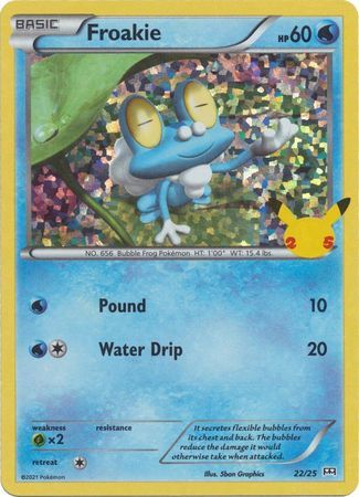 Froakie (22/25) - McDonalds 25th Anniversary Promos