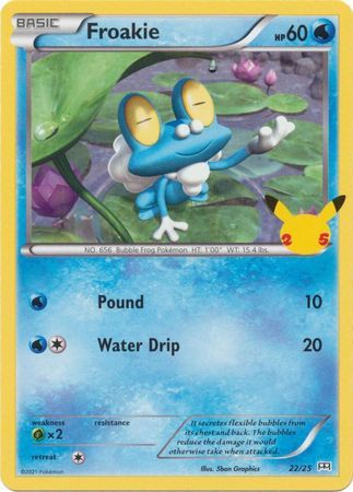 Froakie 22/25 Non-Holo Pokemon Card (McDonalds Collection 2021)