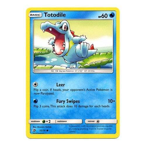 Totodile 22/70 Common Pokemon Card (Dragon Majesty) Titan Cards Ltd Totodile 22/70 Common Pokemon Card (Dragon Majesty) Titan Cards Ltd