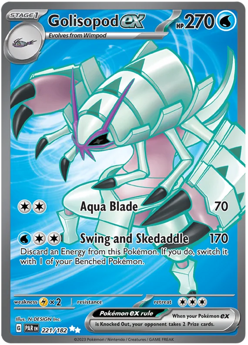 Golisopod ex 221/182 Ultra Rare Pokemon Card (SV04 Paradox Rift)