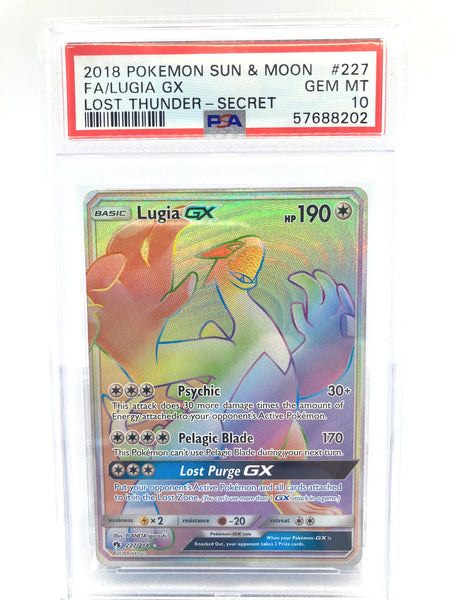 Lugia GX 227/214 PSA 10 Gem Mint Graded Pokemon Card (Sun & Moon