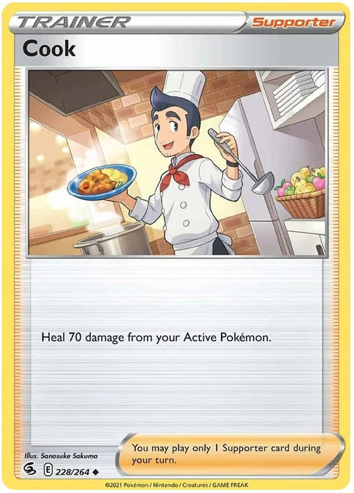 Cook 228/264 Uncommon Pokemon Card (SWSH Fusion Strike)