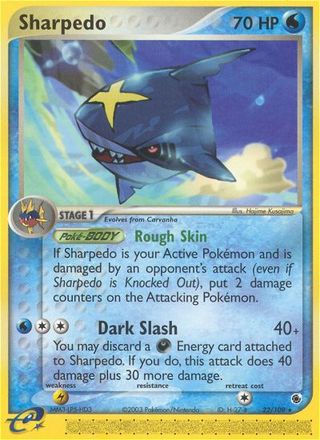 Sharpedo 22/109 Rare Pokemon Card (EX Ruby & Sapphire)