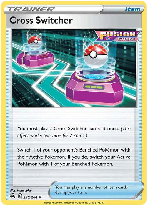 Cross Switcher 230/264 Uncommon Pokemon Card (SWSH Fusion Strike)