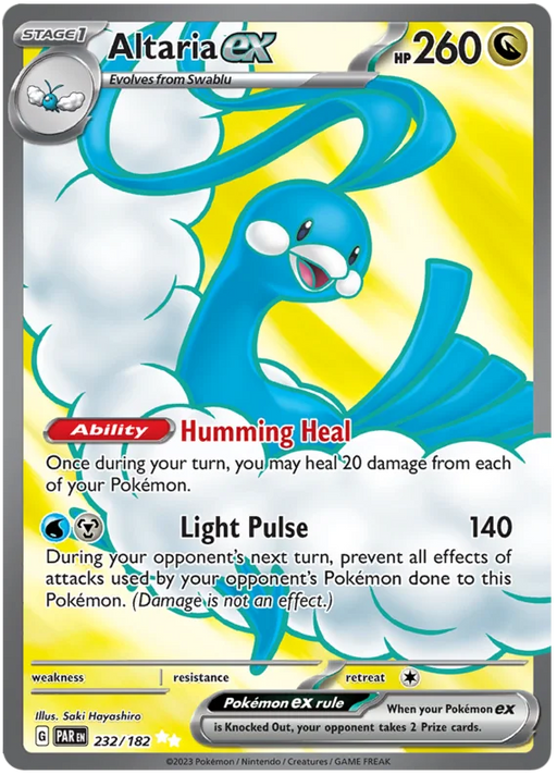 Altaria ex 232/182 Ultra Rare Pokemon Card (SV04 Paradox Rift)