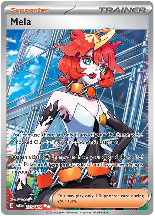 Mela 236/182 Ultra Rare Pokemon Card (SV04 Paradox Rift)