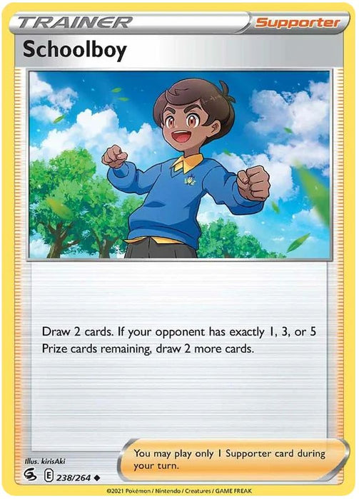 Schoolboy 238/264 Uncommon Pokemon Card (SWSH Fusion Strike)