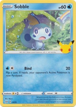 Sobble 24/25 Non-Holo Pokemon Card (McDonalds Collection 2021)