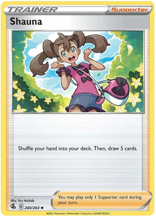 Shauna 240/264 Uncommon Pokemon Card (SWSH Fusion Strike)