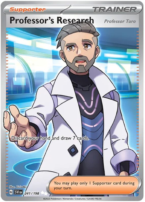 Professor's Research [Professor Turo] 241/198 Ultra Rare Double Pokemon Card (Scarlet & Violet Base)