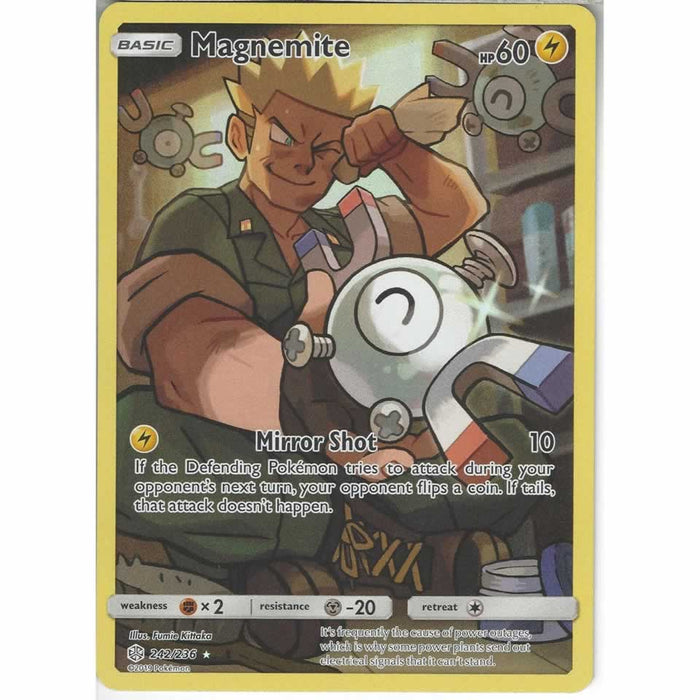 Magnemite 242/236 Secret Rare Pokemon Card (Cosmic Eclipse)