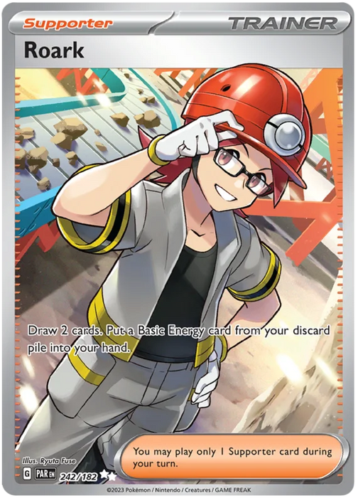 Roark 242/182 Ultra Rare Pokemon Card (SV04 Paradox Rift)