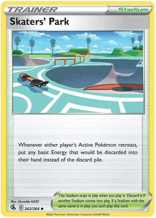 Skaters' Park 242/264 Uncommon Pokemon Card (SWSH Fusion Strike)