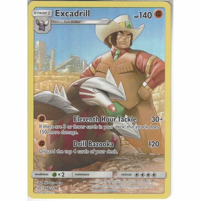 Excadrill 246/236 Secret Rare Pokemon Card (Cosmic Eclipse)