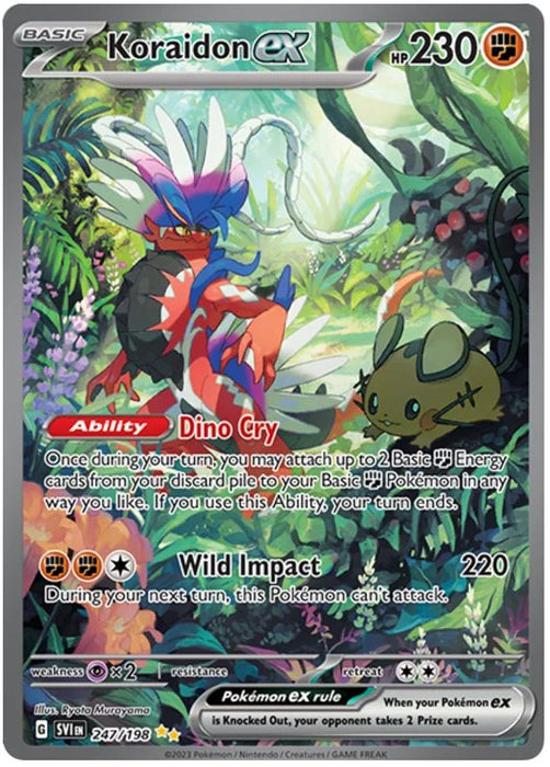 Koraidon ex 247/198 Special Illustration Rare Pokemon Card (Scarlet & Violet Base)