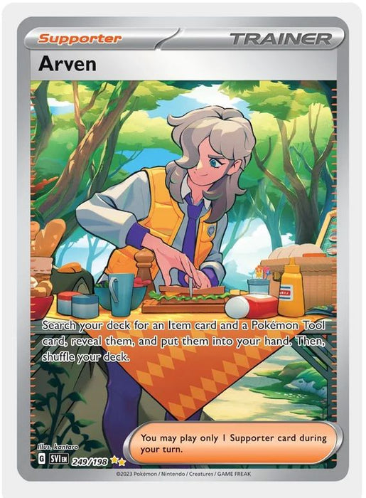 Arven 249/198 Special Illustration Rare Pokemon Card (Scarlet & Violet Base)