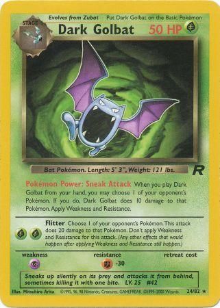 Dark Golbat 24/82 Rare Pokemon Card (Team Rocket)