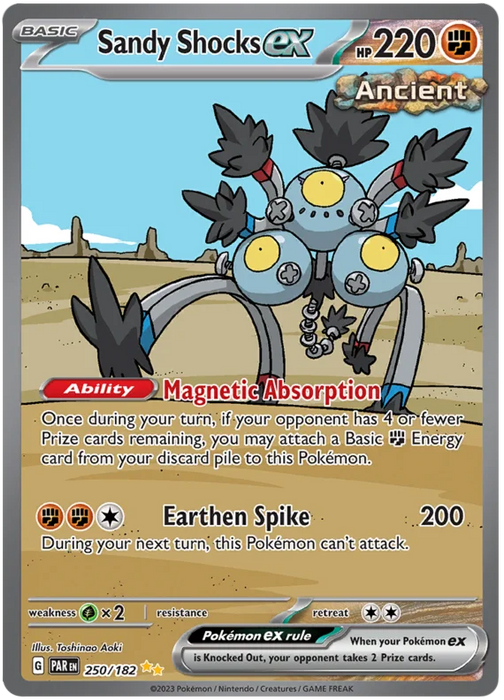 Sandy Shocks ex 250/182 Special Illustration Rare Pokemon Card (SV04 Paradox Rift)