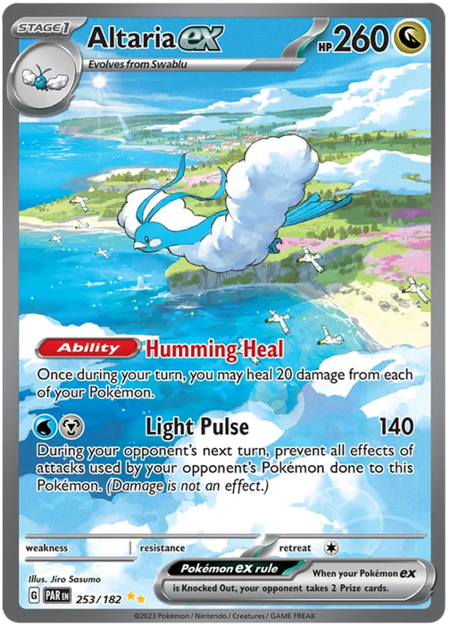 Altaria ex 253/182 Special Illustration Rare Pokemon Card (SV04 Paradox Rift)