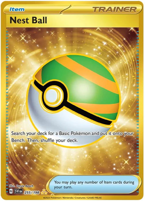 Nest Ball 255/198 Hyper Rare Pokemon Card (Scarlet & Violet Base)
