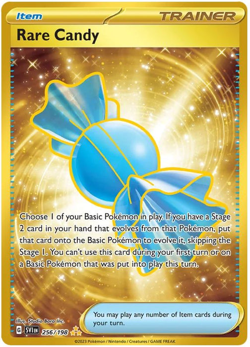 Rare Candy 256/198 Hyper Rare Pokemon Card (Scarlet & Violet Base)