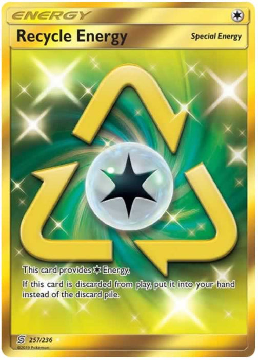 Recycle Energy 257/236 Gold Secret Rare Pokemon Card (Unified Minds)