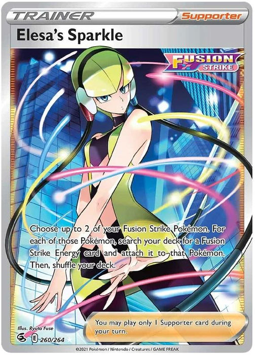 Elesa's Sparkle 260/264 Ultra Rare Pokemon Card (SWSH Fusion Strike)