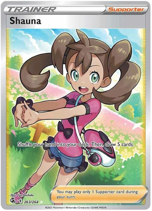 Shauna 263/264 Ultra Rare Pokemon Card (SWSH Fusion Strike)