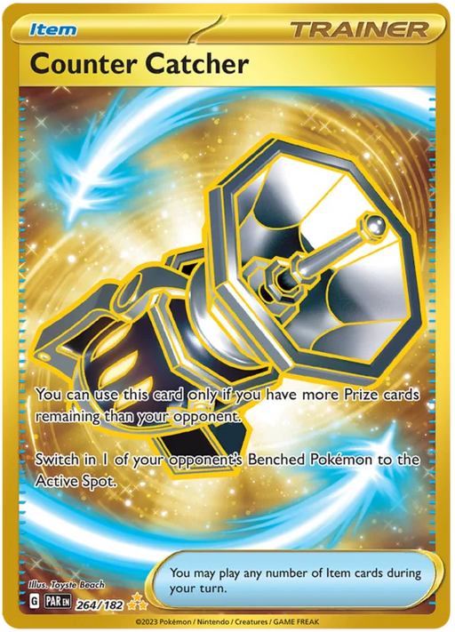 Counter Catcher 264/182 Hyper Rare Pokemon Card (SV04 Paradox Rift)