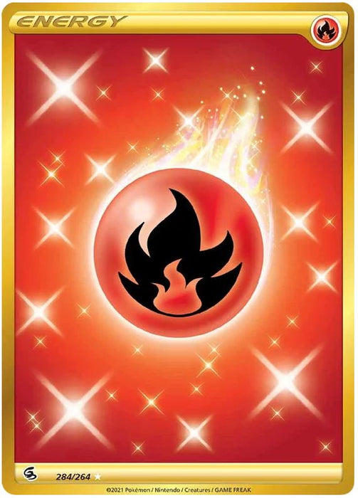 Fire Energy 284/264 Secret Rare Pokemon Card (SWSH Fusion Strike)