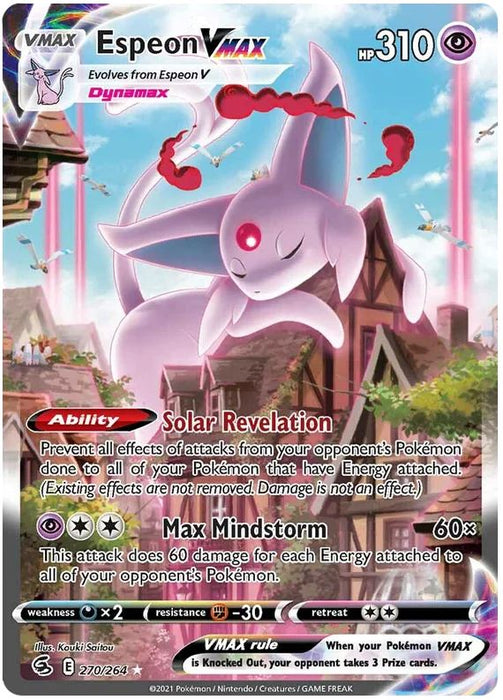 Espeon VMAX 270/264 Alt Art Pokemon Card (SWSH Fusion Strike)