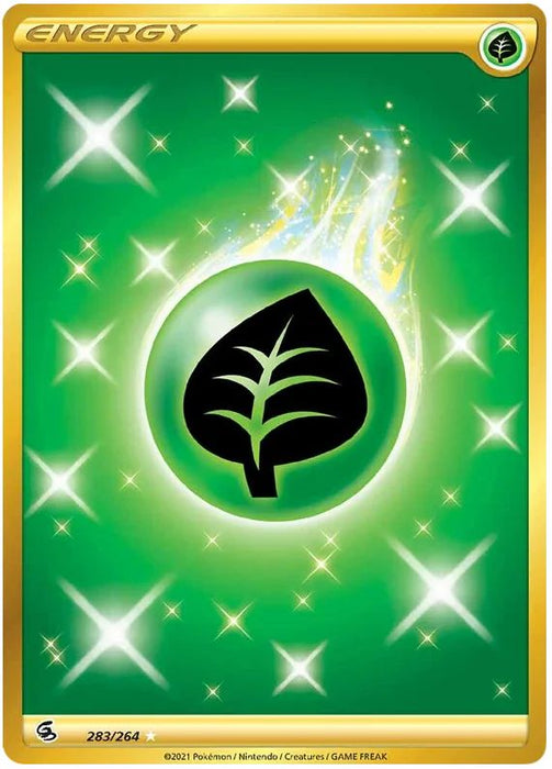 Grass Energy 283/264 Secret Rare Pokemon Card (SWSH Fusion Strike)