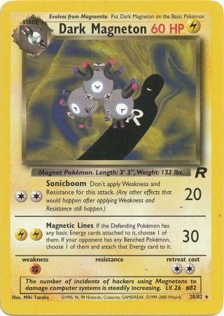 Dark Magneton 28/82 Rare Pokemon Card (Team Rocket)