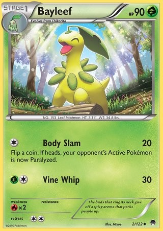 Bayleef 2/122 Uncommon Pokemon Card (XY BREAKpoint)