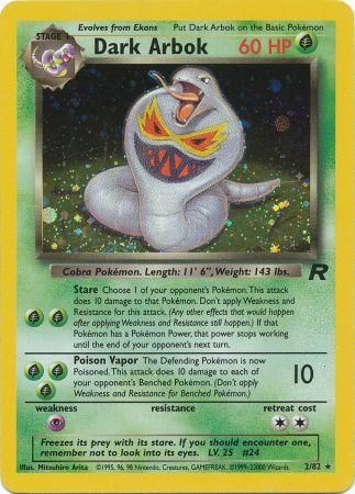 Dark Arbok 2/82 Rare Holo Pokemon Card (Team Rocket)