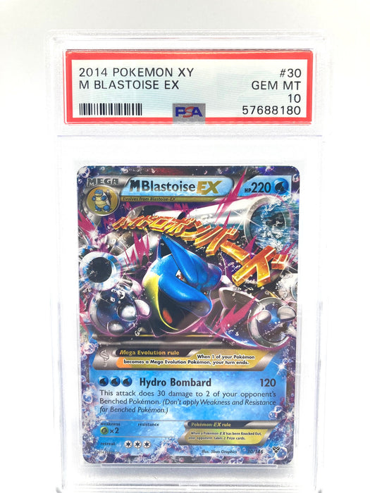 M Blastoise EX 30/146 PSA 10 Gem Mint Graded Pokemon Card (XY Evolutio Titan Cards Ltd M Blastoise EX 30/146 PSA 10 Gem Mint Graded Pokemon Card (XY Evolutio Titan Cards Ltd