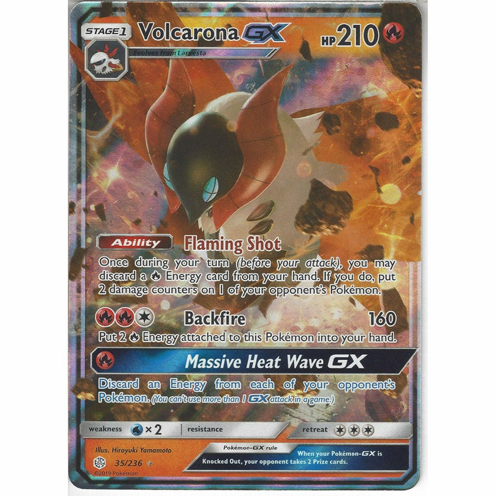 Volcarona GX 35/236 Ultra Rare Pokemon Card (Cosmic Eclipse)