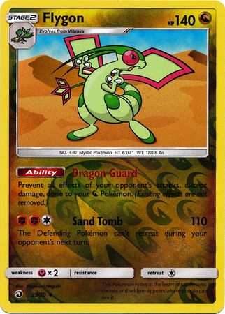 Flygon 39/70 Uncommon Reverse Holo Pokemon Card (Dragon Majesty)