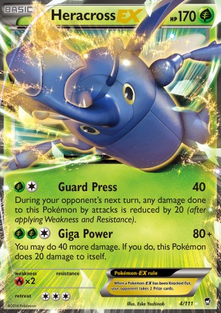 Heracross EX 4/111 Pokemon Card (XY Furious Fists)